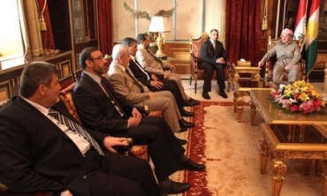 سه‌رۆكی هه‌رێمی كوردستان پێشوازی له‌ شاندێكی حزبی ئیسلامی ئێراقی كرد