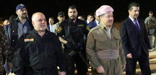 حەیدەر عەبادی گەیشتە هەولێر 