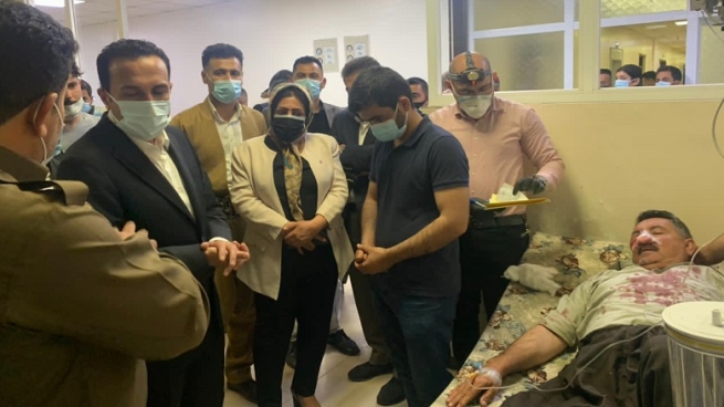 بە نوێنەرایەتی سەرۆکی حکومەت پارێزگاری هەولێر سەردانی ئەو کارمەندەی شارەوانی کرد کە ئەمڕۆ هێرشی کرایە سەر