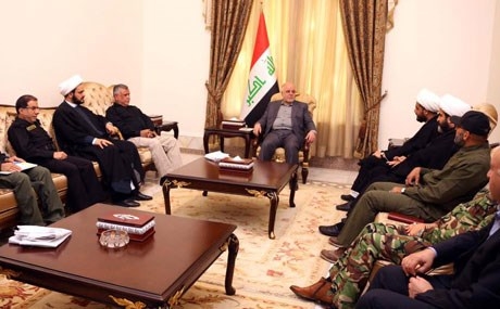 عەبادی لەگەڵ سەركردە و فەرماندەكانی حەشدی شەعبی شەڕی موسڵ تاوتوێ‌ دەكات 