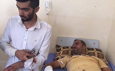 چوار رۆژنامەڤان و وێنەگر لە شەڕی موسڵ برینداربوون