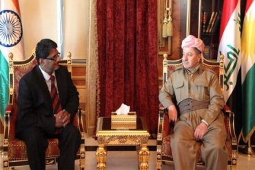 سه‌رۆكی هه‌رێمی كوردستان پێشوازی له‌ باڵیۆزی هیندستان له‌ عیراق ده‌كات