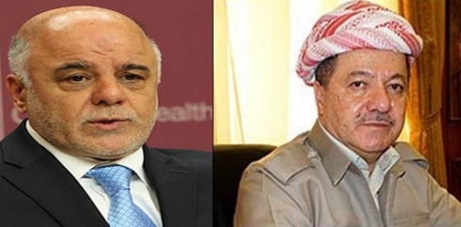     عه‌بادی په‌یامێك ئاڕاسته‌ی بارزانی ده‌كات 