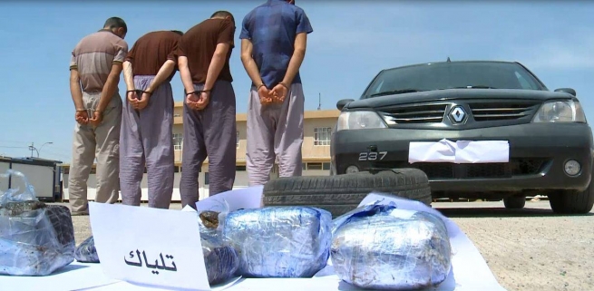 ئاسایشی هەولێر دەستى بەسەر ١٤ کیلۆ مادەى هۆشبەردا گرت