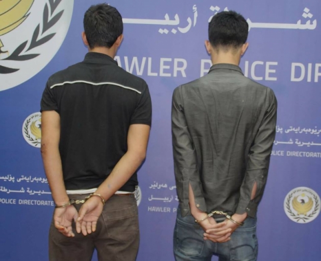  ھەولێر.. دوو دز دوای ئەنجامدانی تاوانەکەیان دەستگیر کران 