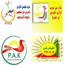چوارپارتی سوریا یەك دەگرن