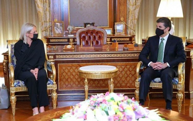 نێچیرڤان بارزانی ستایشی جێنین پلاسخارت دەکات