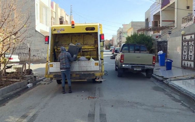 کێشەی خۆڵ و خاشاکی گەڕەکی فەرمانبەرانی هەولێر چارەسەرکرا