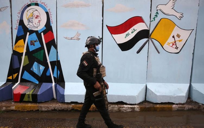 ئەرکی پاراستنی پاپا، جگە لە گاردی سویسری، بە تۆکمەترین هێزی عێراق سپێردراوە