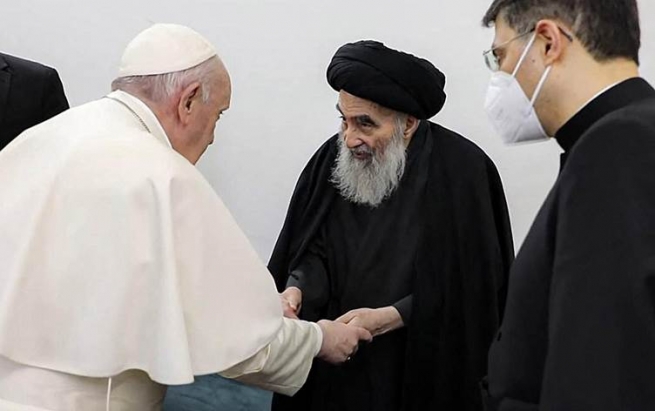 پاپا فرانسیس: کۆبوونەوە لەگەڵ سیستانی ئارامیی بە رۆحم دا