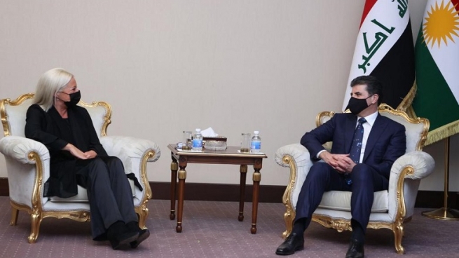 نێچیرڤان بارزانی و نوێنه‌رى تايبه‌تى سكرتێرى گشتيى UN له‌عێراق كۆبوونه‌وه‌‌