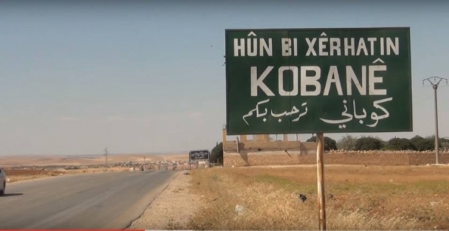 كچه‌ كوردێك له‌به‌رده‌م باره‌گاى PYD له‌ كۆبانێ خۆى سووتاند
