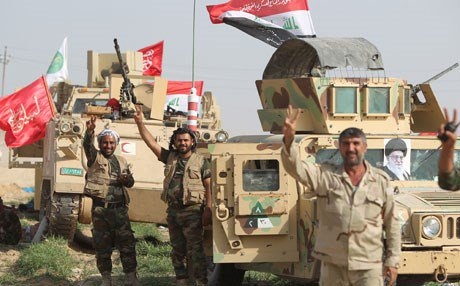  حەشدی شەعبی رەتیدەکاتەوە لە شاری تکریت کشابێتەوە 