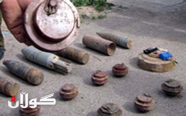 حەشارگەیەكی گەورەی چەك و تەقەمەنی دەستی بەسەرداگیرا 