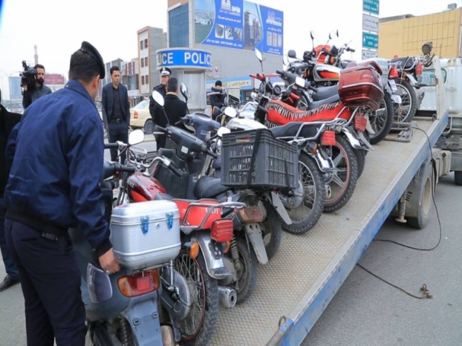  ھاتوچۆی ھەولێر: زیاتر لە 2 ھەزار 300 ماتۆڕسکیل دەستی بەسەردا گیراوە   