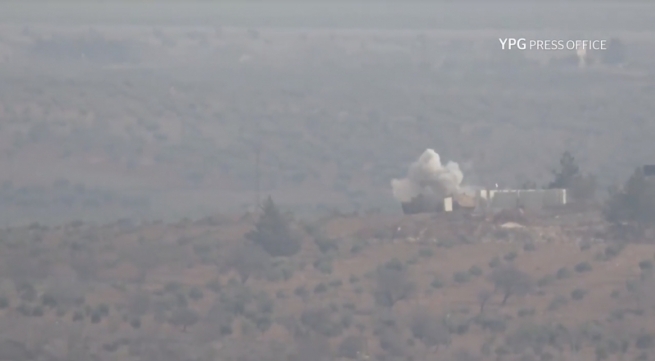 يه‌په‌گه‌ بە مووشەكی زیرەك تانكێكى سوپای توركیا تێكدەشكێنێ