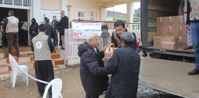 دەزگای خێرخوازیی بارزانی ھاوکاری 1300 خێزانی ھەڵەبجە دەکات 