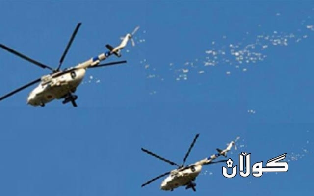 فڕۆكە جەنگییەكانی عێراق بڵاوكراوە لە ئاسمانی گەیارە دەخەنە خوارەوە 