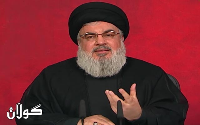 حه‌سه‌ن نه‌سروڵا:     خاوه‌نی هه‌مان ئه‌و چه‌كانه‌ین كه‌ ئیسرائیل هه‌یه‌تی