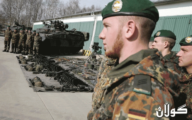 ئەڵمانیا داوای ناردنی 40 هەزار سەربازی یەکێتی ئەوروپا بۆ رۆژئاڤای کوردستان دەکات