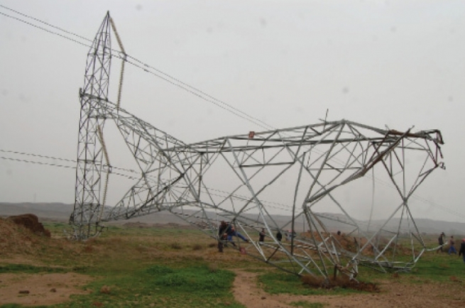 هێرشێکی تیرۆریستی کارەبای شارێکی کوردستان دەبڕێت