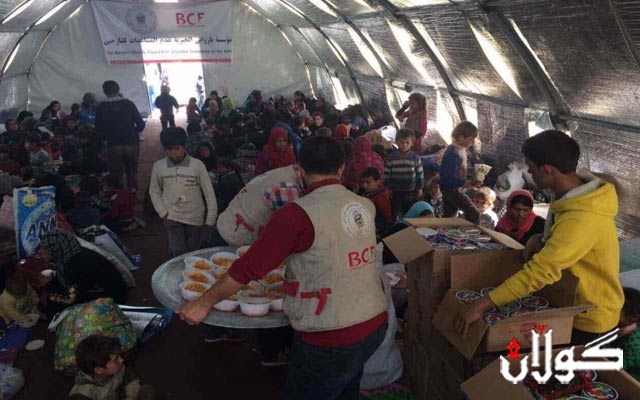  نزیکەی 19 هەزار ئاوارەی مووسڵ لەژێر چاودێریی دەزگای خێرخوازیی بارزانی دان 