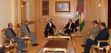 جێگری سه‌رۆكی حكومه‌ت پێشوازی له‌ د.عه‌لی قه‌ره‌داغی كرد