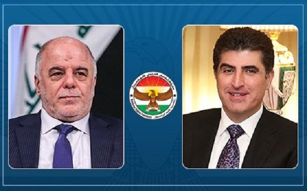 	 عەبادی بۆ نێچیرڤان بارزانی: هیوامان سەرکەوتنتە