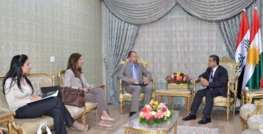 به‌رپرسی په‌یوه‌ندییه‌کانی ده‌ره‌وه‌ پێشوازی له‌ شاندێکی یه‌کێتی ئه‌وروپا کرد