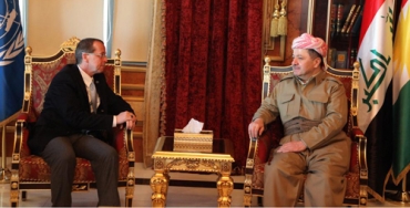 سه‌رۆكی هه‌رێمی كوردستان پێشوازی له‌ نوێنه‌ری سكرتێری گشتیی نه‌ته‌وه‌ یه‌كگرتووه‌كان له‌ عیراق ده‌كات