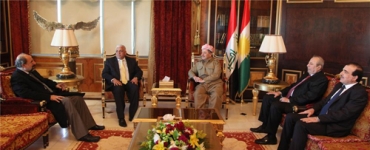 سه‌رۆكی هه‌رێمی كوردستان پێشوازی له‌ شاندێكی نێردراوی سه‌رۆك وه‌زیرانی عیراقی فیدراڵ ده‌كات