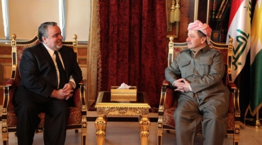 سه‌رۆكی هه‌رێمی كوردستان پێشوازی له‌ د.حاچم ئه‌لحه‌سه‌نی ده‌كات