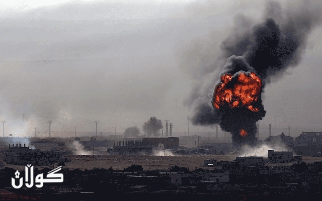 فڕۆكە جەنگییەكانی توركیا نێو شاری سەرێكانی بۆردومان دەكەن