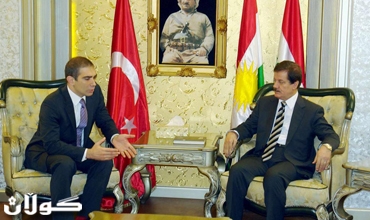 سه‌رۆكى په‌رله‌مانى كوردستان پێشوازى له كونسوڵى گشتى كۆمارى توركیا له‌ هه‌رێمى كوردستان كرد