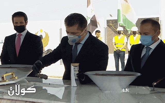 مەسرور بارزانی بەردی بناغەی پڕۆژەی بەبازاڕکردنی گەنمی جووتیاران دادەنێت