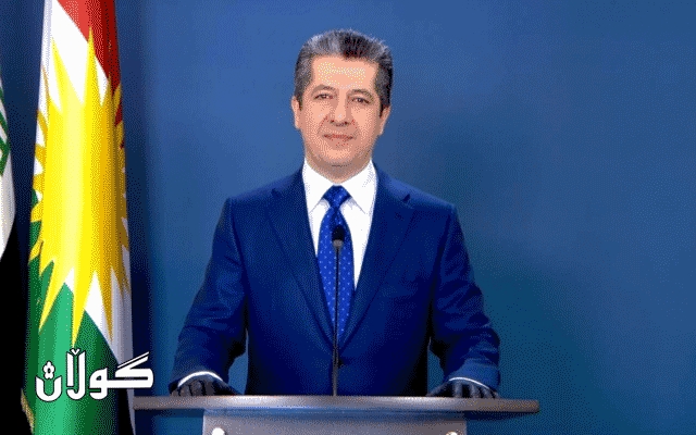 مەسرور بارزانی دەچێتە سلێمانی و بەردی بناغەی شەقامی ١٠٠ مەتری دادەنێت