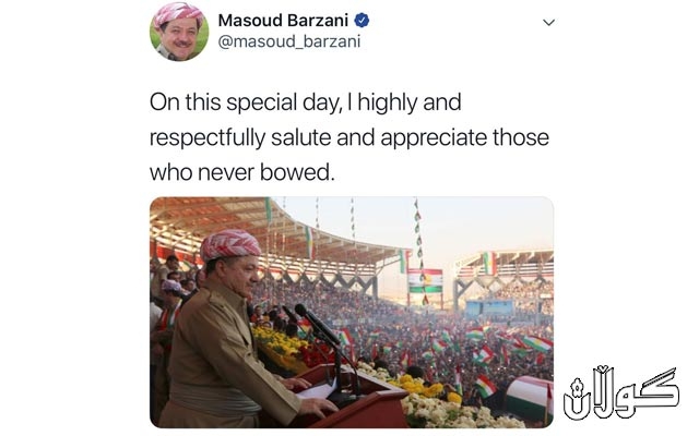  شاندێکی یەکێتی لەگەڵ سەرۆك بارزانی لە کۆوبونەوەدان 