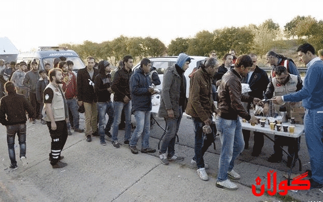  یەکەم کاروانی پەنابەران لە تورکیاوە گەیشتە یۆنان 