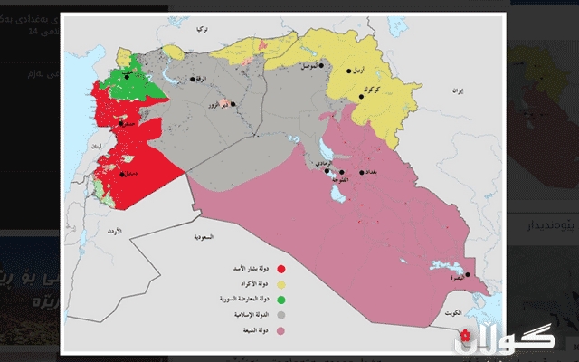 دەوڵەتی کوردستان لەم نەخشەیەدایە
