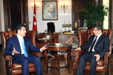 نێچیرڤان بارزانی و داوود ئۆغلو؛ په‌یوه‌ندییه‌کانی کوردستان و تورکیا تاتوێ ده‌که‌ن