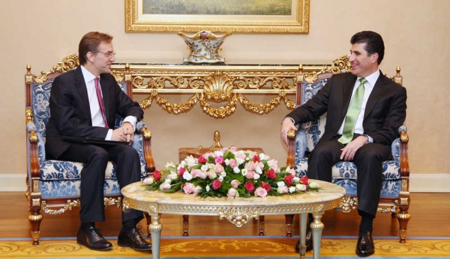 نێچيرڤان بارزانى و كونسولى گشتيى ئه‌مه‌ريكا له‌ هه‌رێمى كوردستان كۆ بوونه‌وه‌