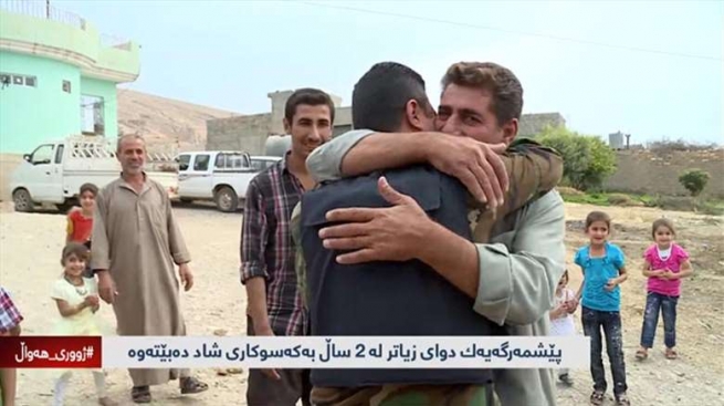 پێشمه‌رگه‌یه‌ك دوای 2 ساڵ و 4 مانگ به‌ كه‌سوكاری شادده‌بێته‌وه‌