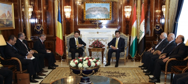 سه‌رۆك وه‌زيران پێشوازى له‌ وه‌زيرى ده‌ره‌وه‌ى ڕۆمانيا كرد