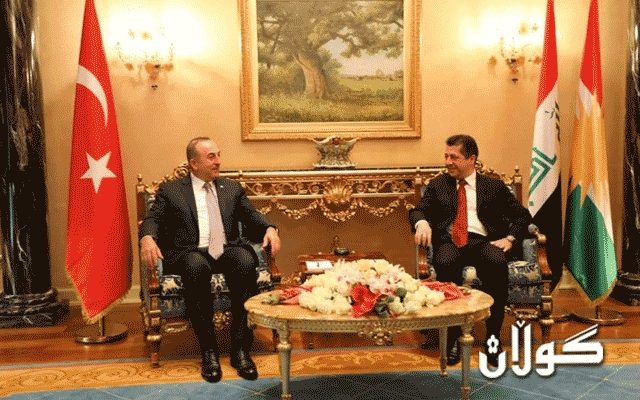  کۆبوونەوەی نێوان مەسرور بارزانی و وەزیری دەرەوەی تورکیا دەستی پێکرد 