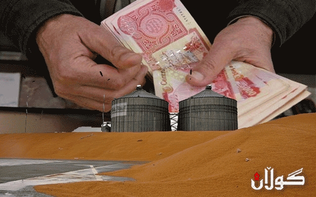 پارەی گەنمی جووتیاران دابەش دەكرێت