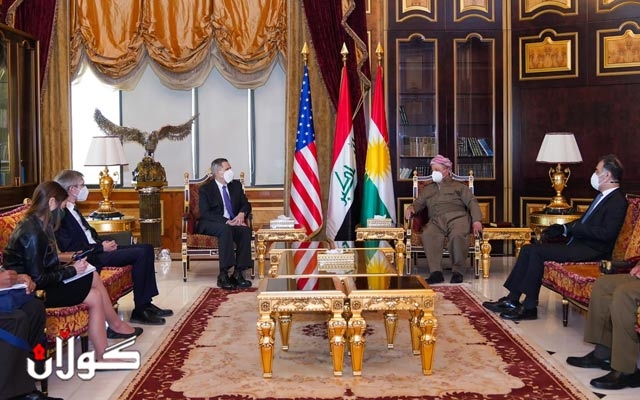 سەرۆك بارزانی پێشوازی لە باڵوێزی ئەمریكا لە عێراق دەكات