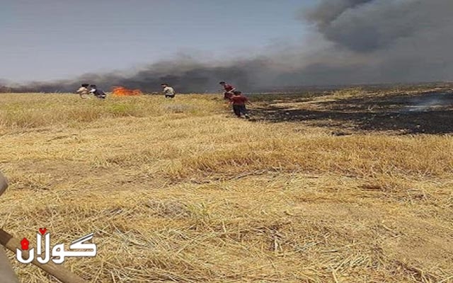 لەگەڵ نزیكبوونەوەی وەرزی دوورینەوەی گەنم  مەترسی سووتاندنی كێڵگەكان دەست پێ دەكاتەوە