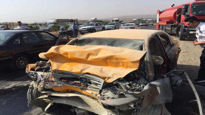 لە رووداوێكی ھاتووچۆدا 4 كەس گیانیان لەدەستدا