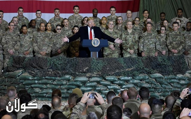  ترەمپ بڕیاری کشاندنەوەی هێزەکانی وڵاتەکەی لە ئەفغانستان دەدات 