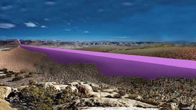 به‌ وێنه‌.. دیواری نێوان ئه‌مه‌ریكا و مه‌كسیك به‌م شێوه‌یه‌ ده‌بێت